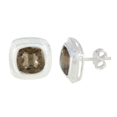 Maria Dainty Solitaire Stud Earrings with Gemstone Accent